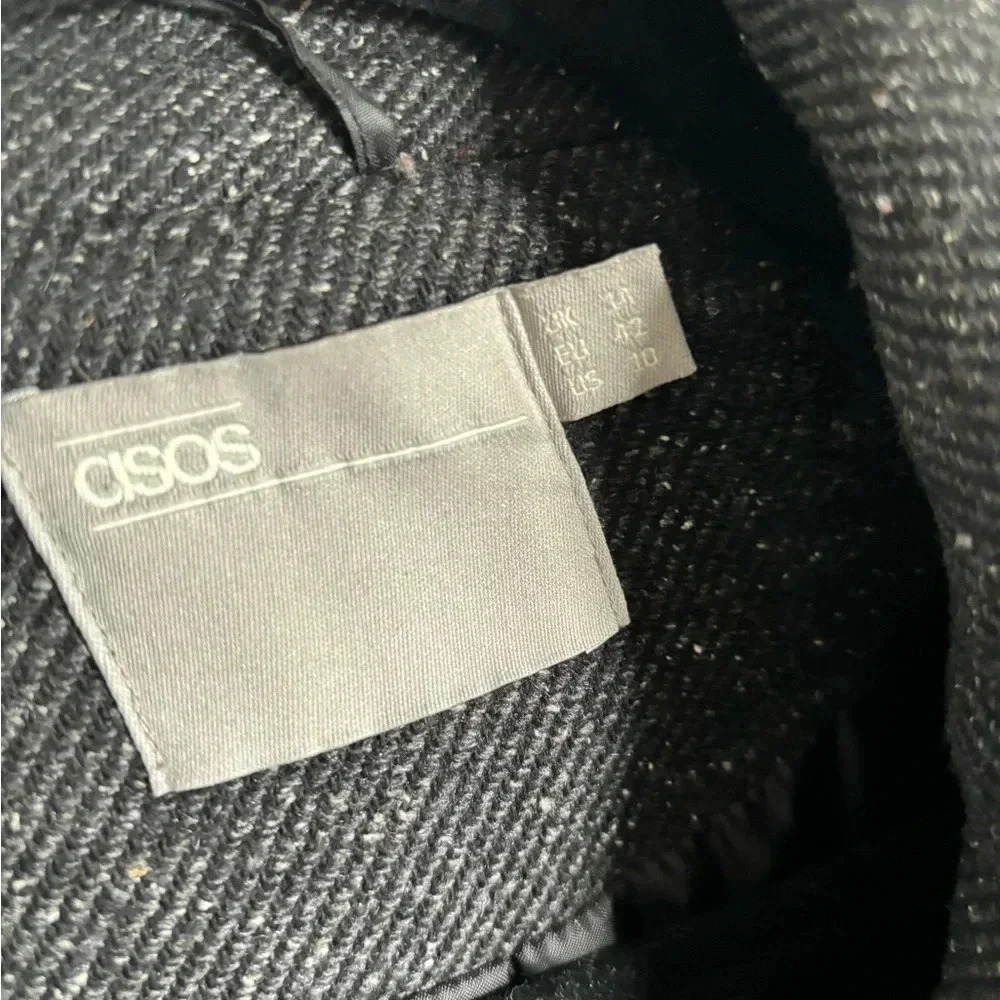 ASOS trench, charcoal gray, textured, oversized fit - Picture 3 of 3